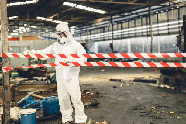 Professional Biohazard technician working in Burlington, WA